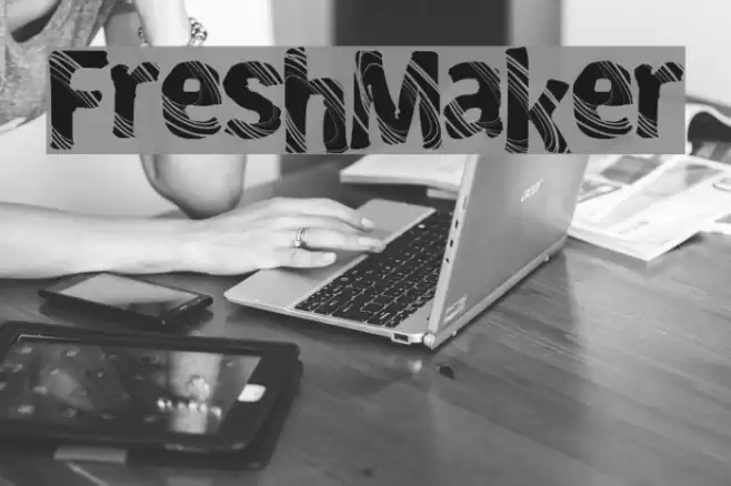 FreshMaker Font examples