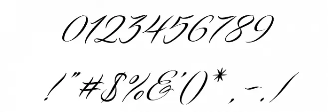 FreshScript Font OTHER CHARS