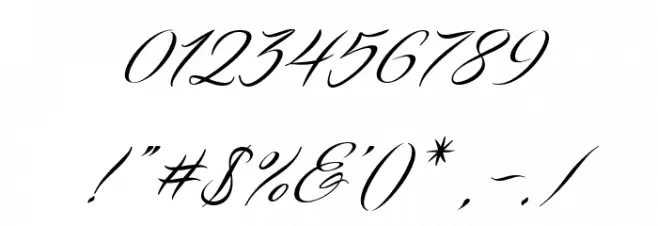 FreshScript Font OTHER CHARS