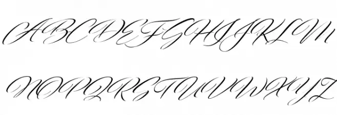 FreshScript Fonte MAIÚSCULAS