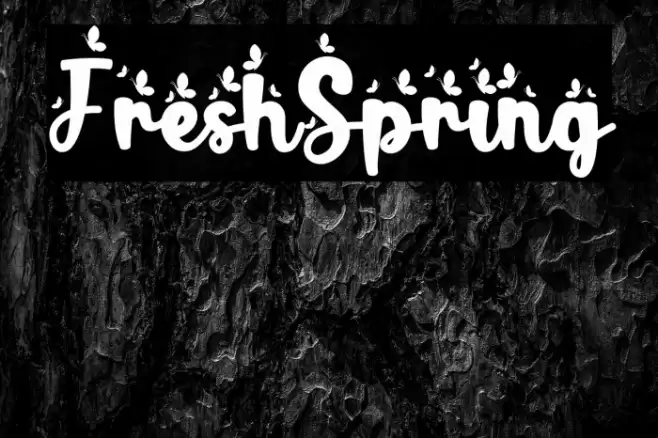 FreshSpring フォント examples