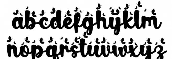 FreshSpring 字体 小写