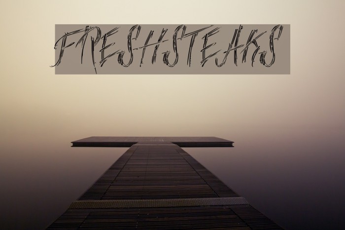 FreshSteaks Font examples