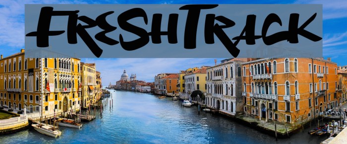 FreshTrack Font examples