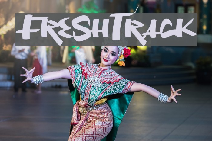 FreshTrack Font examples