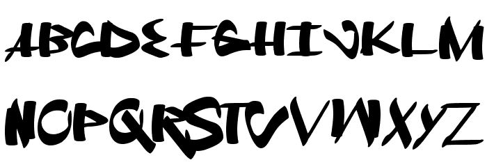 FreshTrack Font LOWERCASE