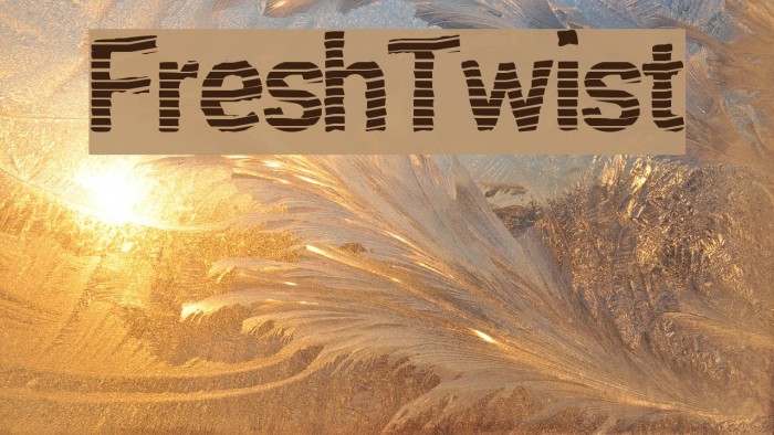 FreshTwist Font examples