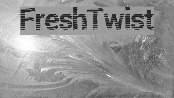 FreshTwist Font examples