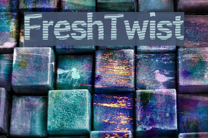 FreshTwist Font examples