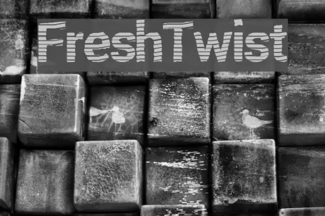 FreshTwist Font examples