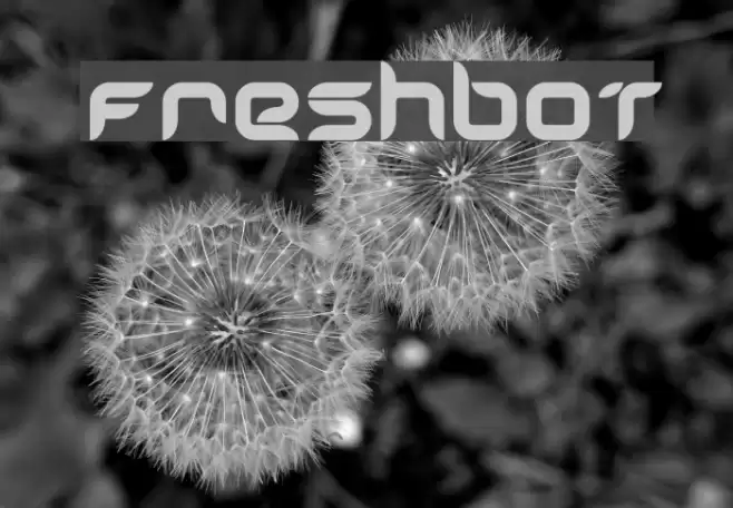 Freshbot Font examples