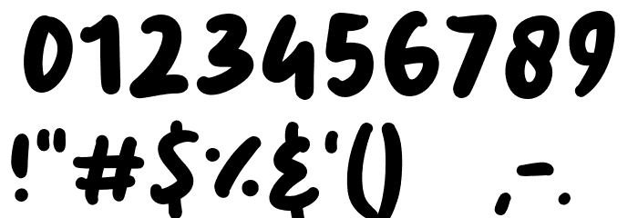 Freshco Font OTHER CHARS