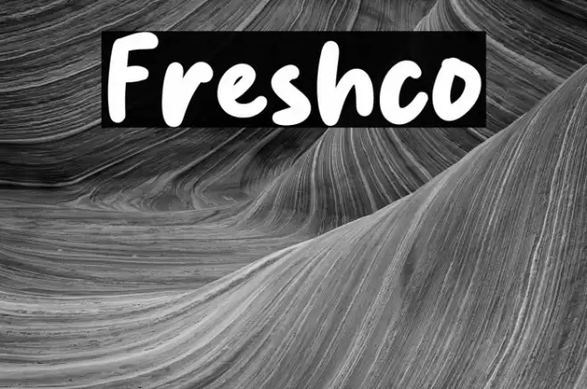 Freshco Font examples