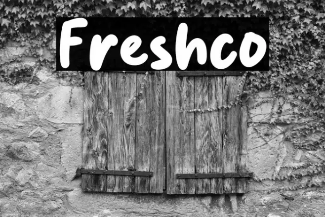 Freshco Font examples