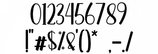 Freshie - Personal Use Font OTHER CHARS