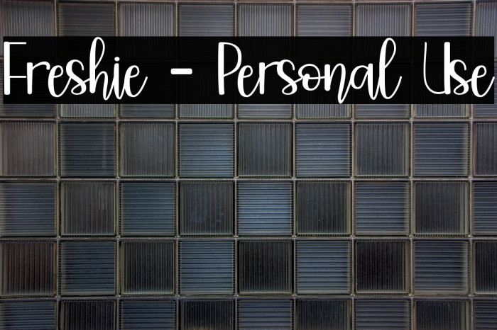 Freshie - Personal Use Example 2