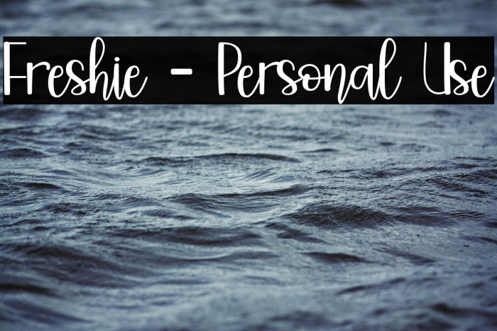 Freshie - Personal Use Example 3