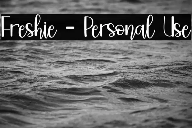 Freshie - Personal Use Font examples