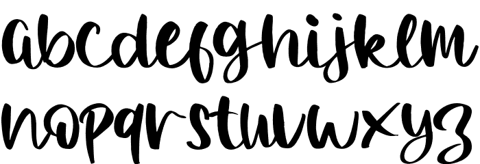 FreshlemonRegular Font LOWERCASE