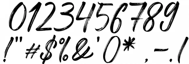 Freshline Font OTHER CHARS