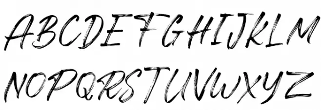 Freshline Schriftart Groß