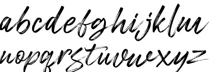 Freshline Font LOWERCASE
