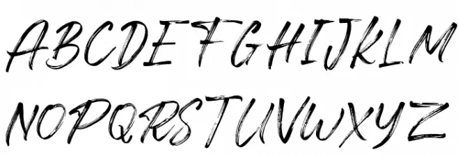 Freshline Schriftart Groß