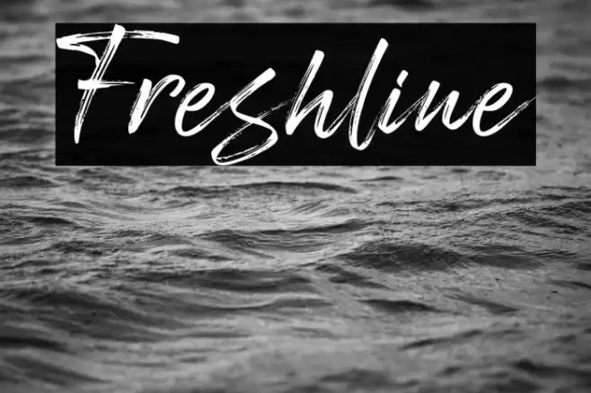 Freshline Font examples