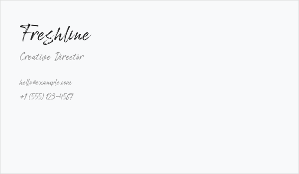 Freshline Business Card