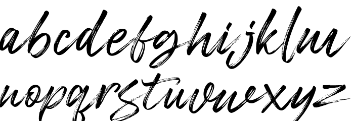 Freshline Font LOWERCASE