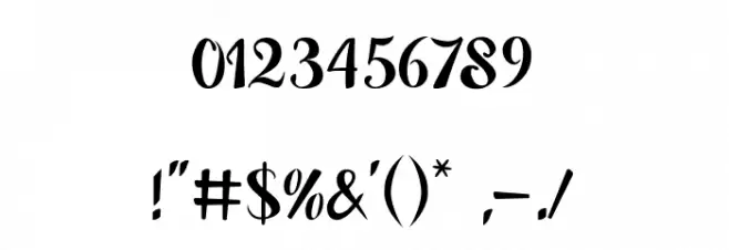 Freshliy Font OTHER CHARS