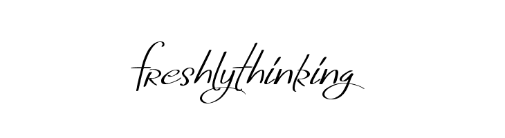 FreshlyThinking  नि: शुल्क फ़ॉन्ट्स डाउनलोड