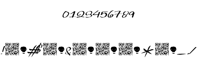 FreshlyThinking Font OTHER CHARS