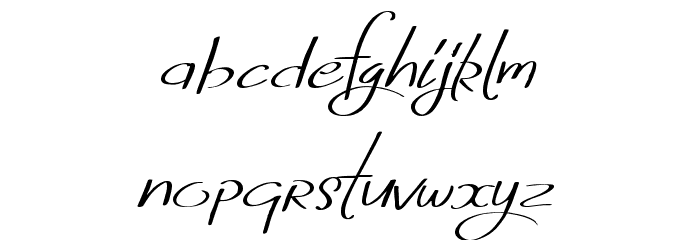 FreshlyThinking Font LOWERCASE