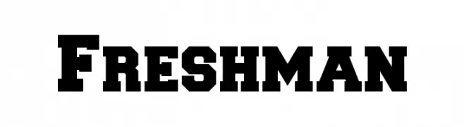Freshman  font caratteri gratis