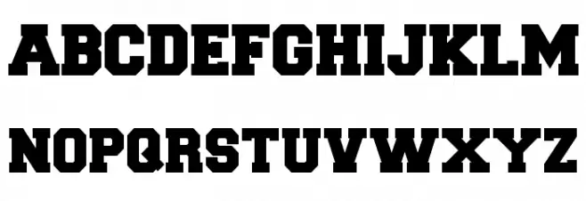 Freshman Schriftart Groß