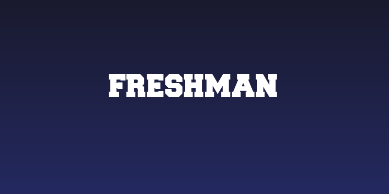 Freshman Social Header