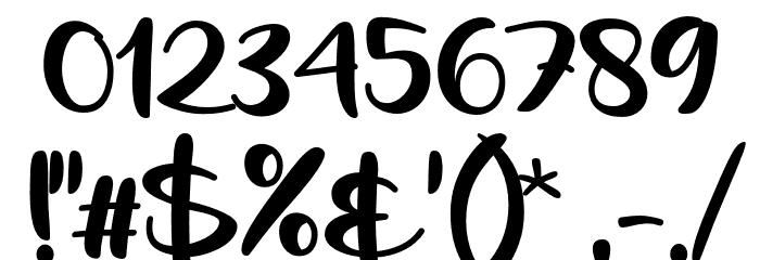 Freshness Font OTHER CHARS