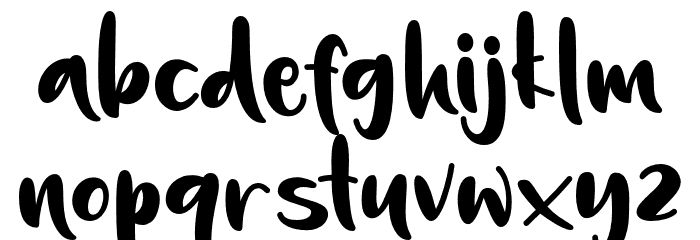 Freshness Font LOWERCASE