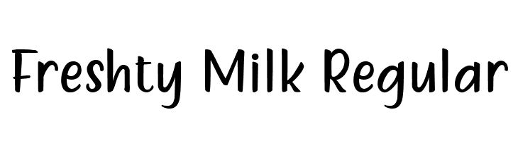 Freshty Milk Regular  Free Fonts Download