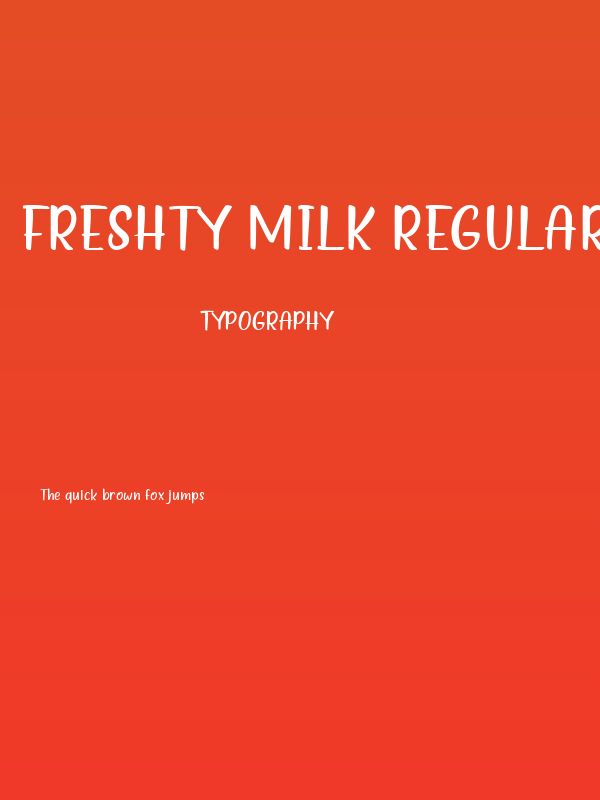 Freshty Milk Regular Poster