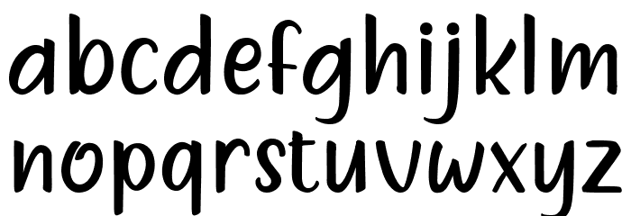 Freshty Milk Regular Font LOWERCASE