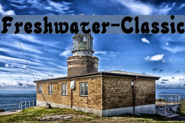 Freshwater-Classic Font examples