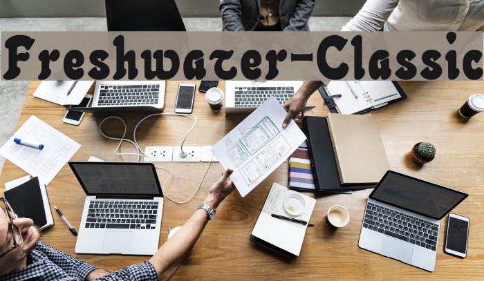 Freshwater-Classic Font examples