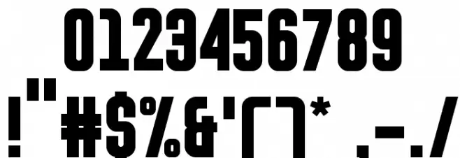 Fresko Font OTHER CHARS