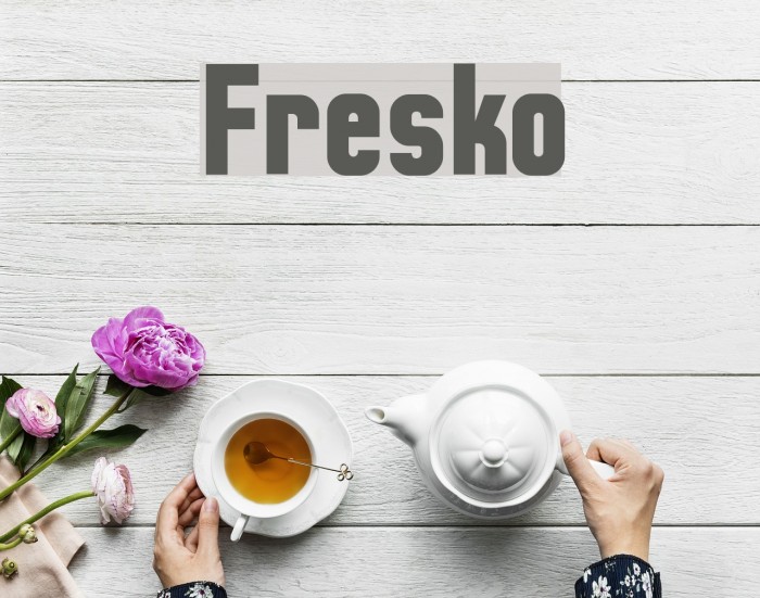 Fresko Font examples