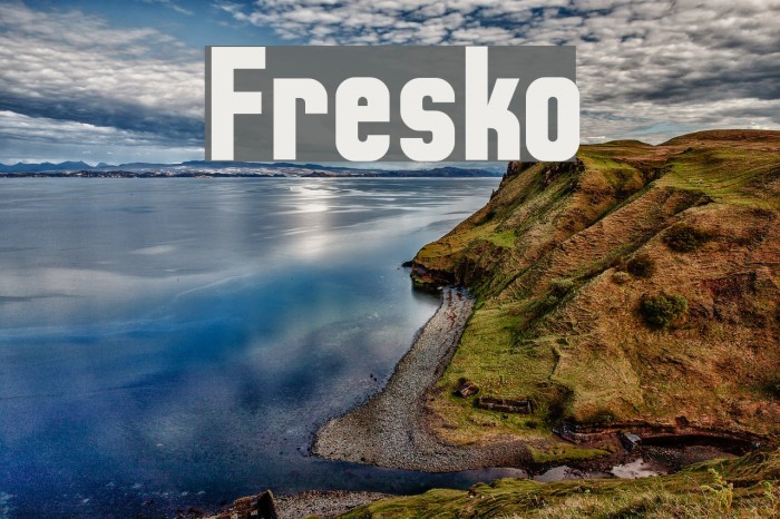 Fresko Font examples