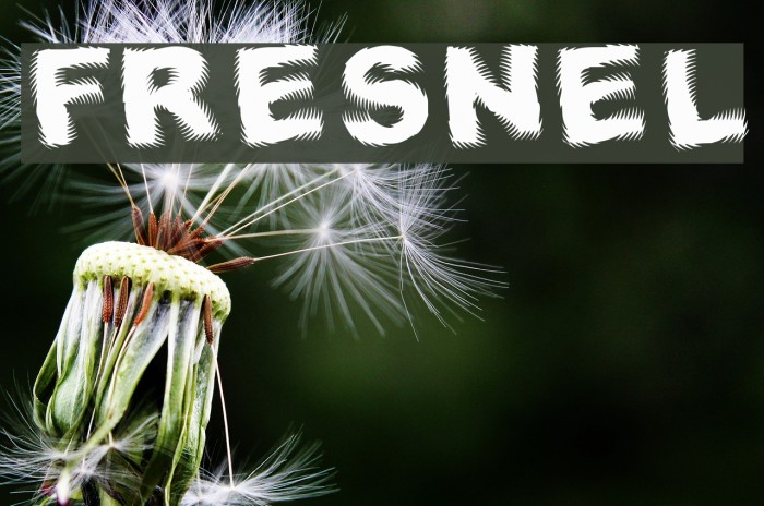 Fresnel Font examples