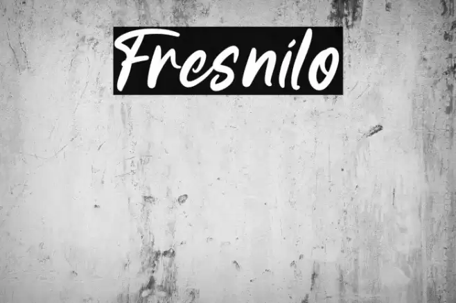 Fresnilo Font examples
