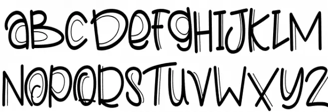 Fressia Schriftart Groß